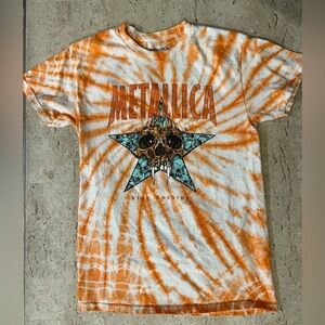 Metallica King Nothing Orange Tie Dye T-Shirt Size XS